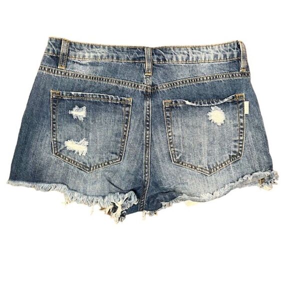 Nature Denim Women's Distressed Jean shorts 100% Cotton Size Medium - Picture 4 of 7